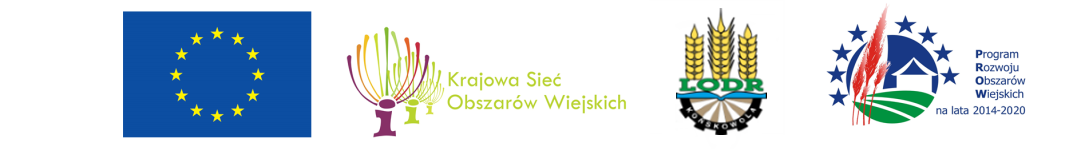 Logotypy projektowe: logo Unii Europejskiej, logo Krajowej Sieci obszarów wiejskich, logo Lubelskiego Ośrodka Doradztwa Rolniczego w Końskowoli, logo Programu Obszarów Wiejskich na lata 2014 – 2020 