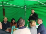 Minister w gospodarstwie Krzysztofa Lejwody w Kosiorowie - spotkanie z sadownikami
