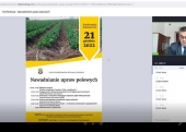 Rozpoczęcie konferencji Nawadnianie upraw polowych zc dyrektora LODR w Końskowoli Pan Waldemar Banach
